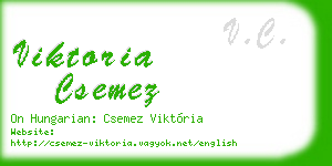 viktoria csemez business card